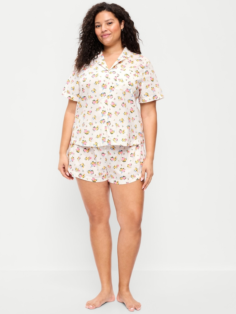 Poplin Pajama Short Set