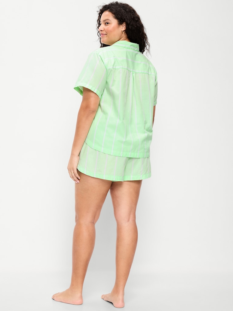 Poplin Pajama Short Set