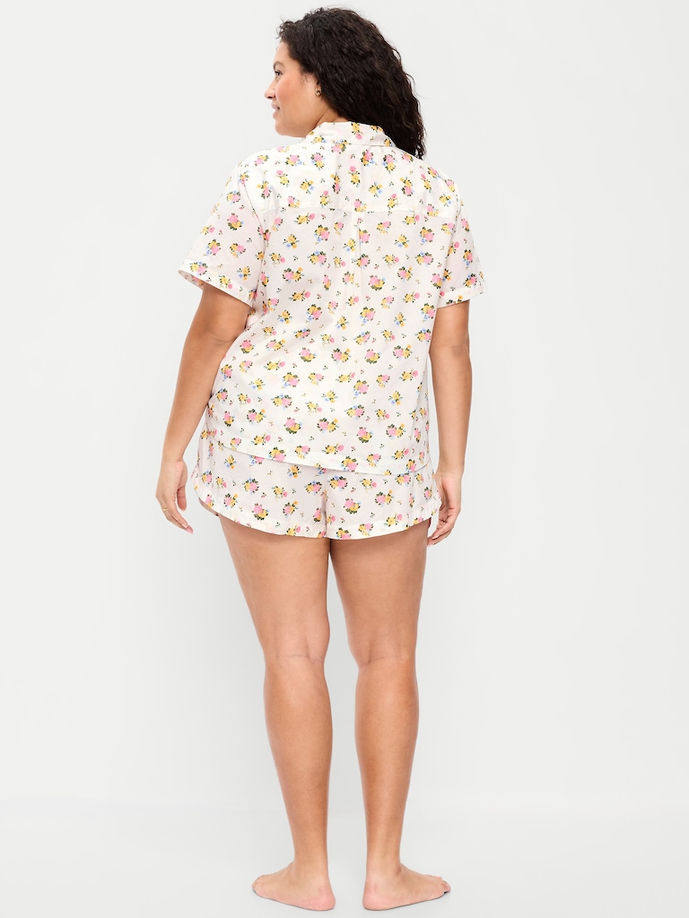 Poplin Pajama Short Set