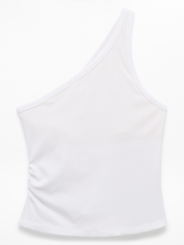 Signature Rib Asym One Shoulder Support Top