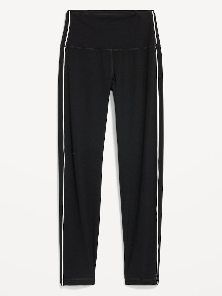 High-Waisted StudioSmooth 7/8 Side-Striped Leggings