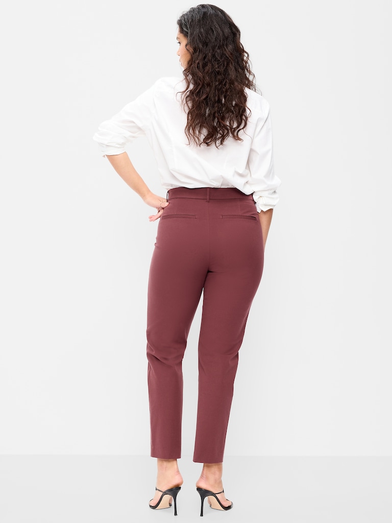 High-Waisted Pixie Straight Pants