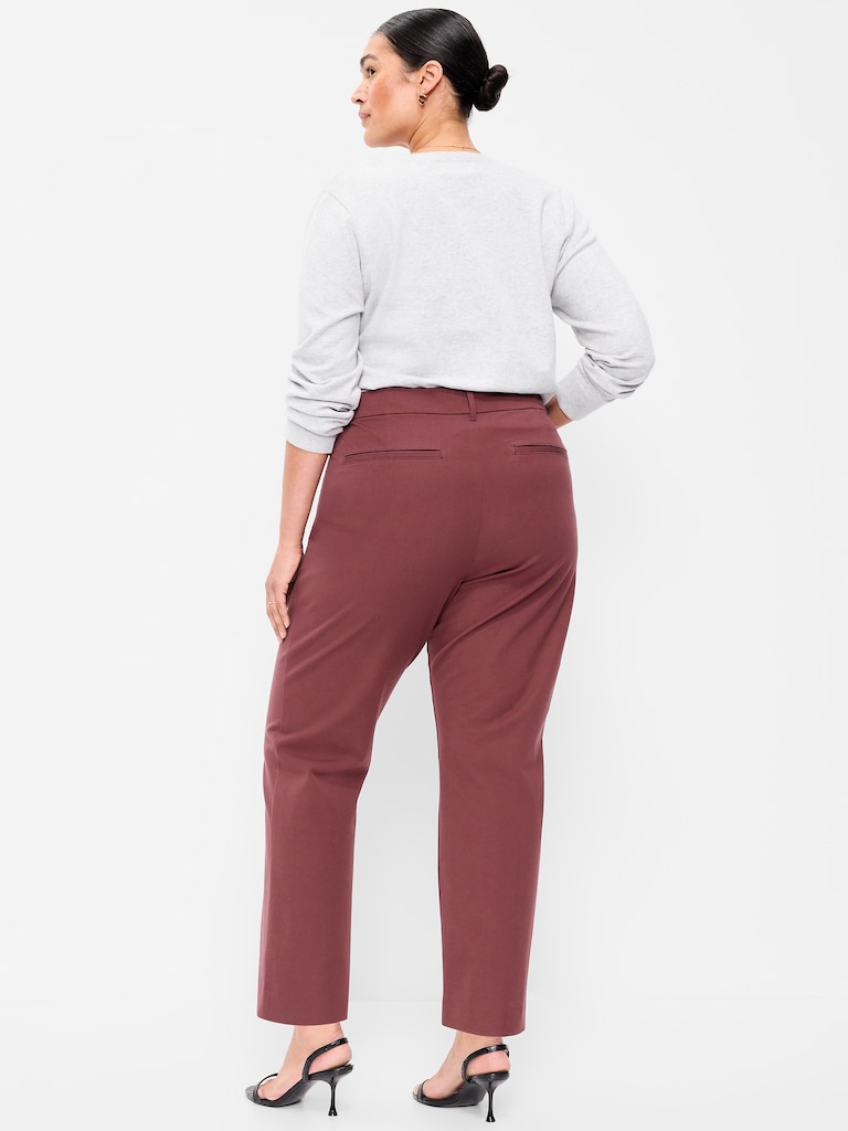 High-Waisted Pixie Straight Pants