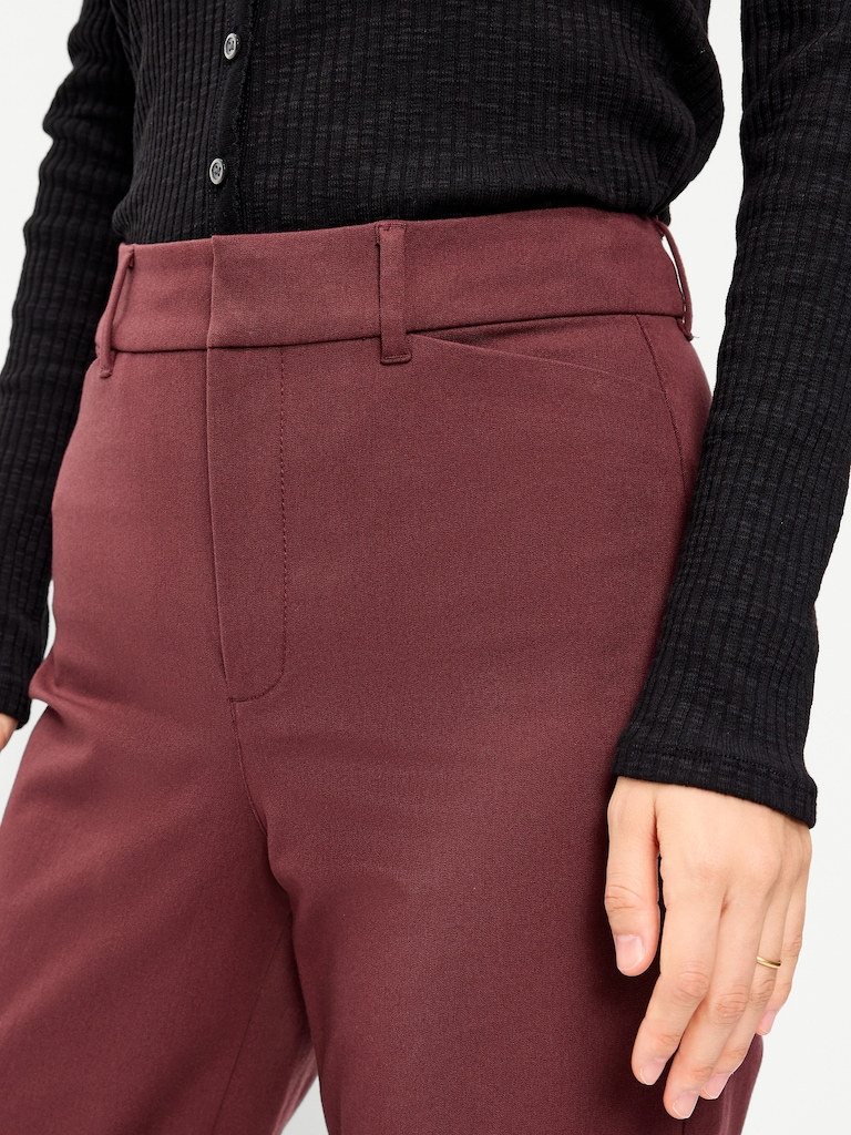 High-Waisted Pixie Straight Pants