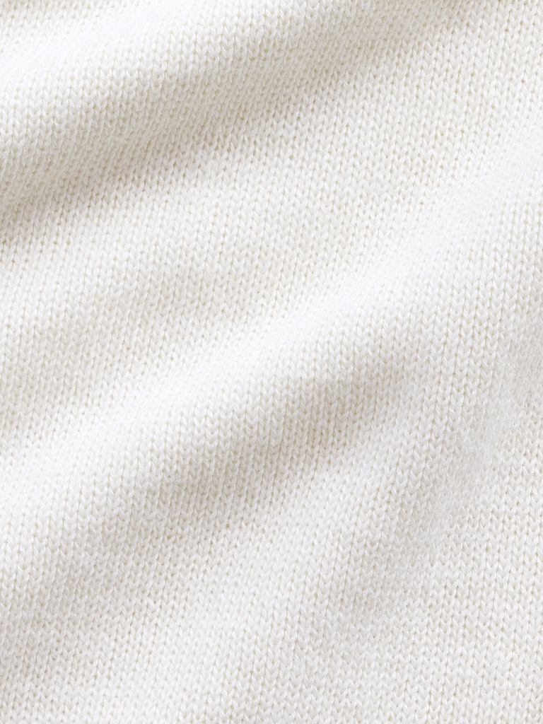 100% Cotton Relaxed Polo Sweater