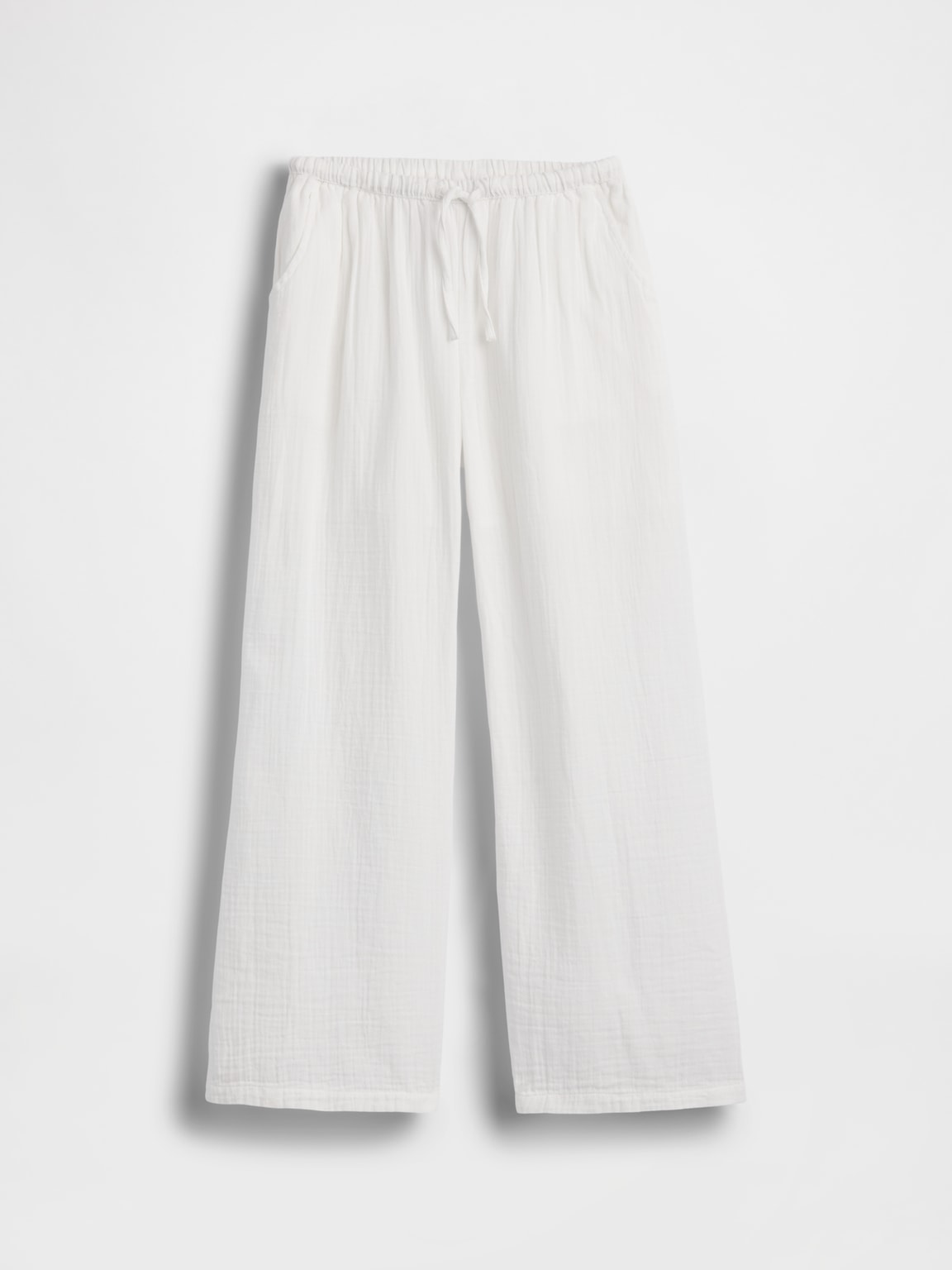 Kids Cotton Gauze Wide-Leg Pants