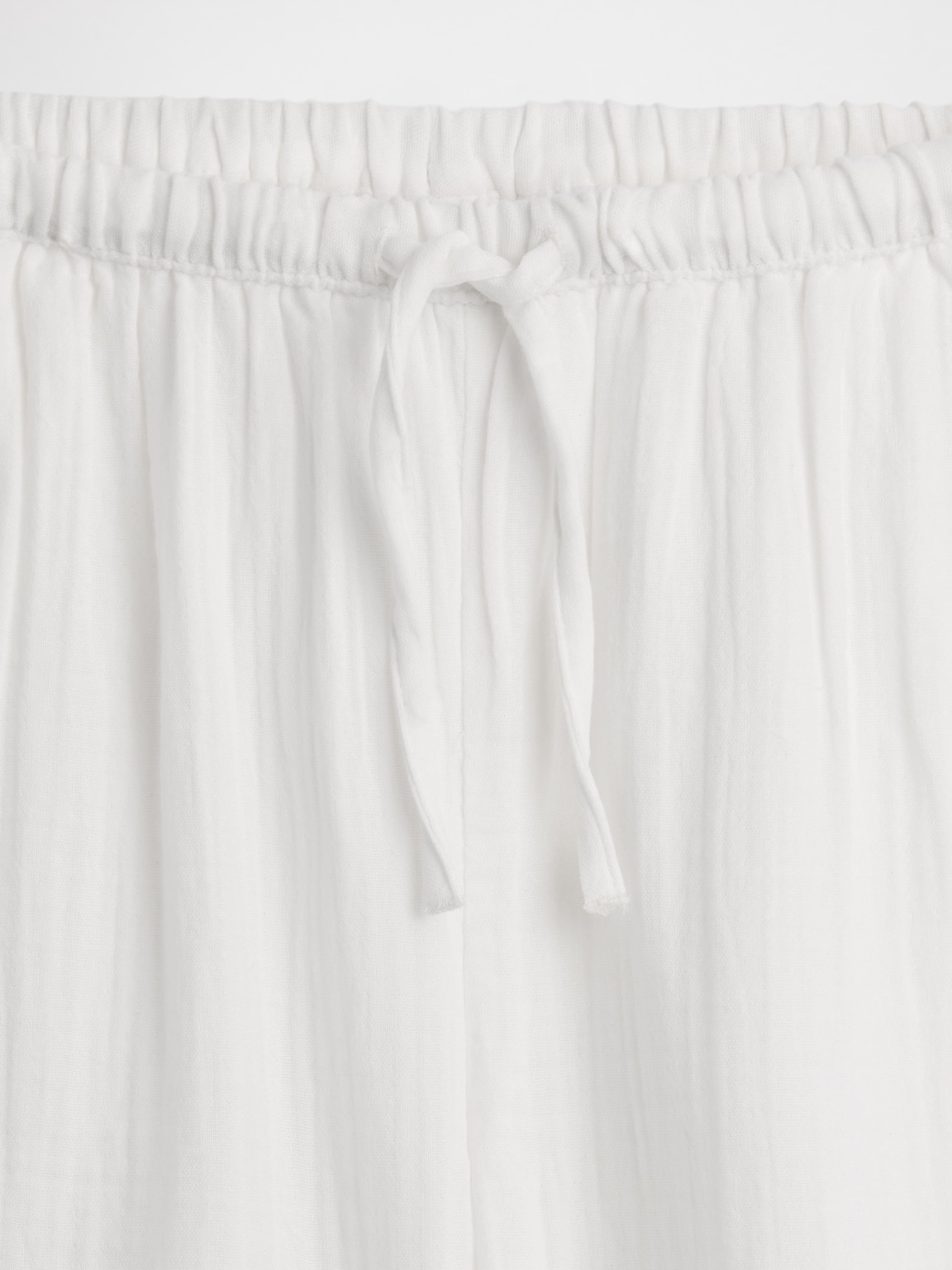 Kids Cotton Gauze Wide-Leg Pants
