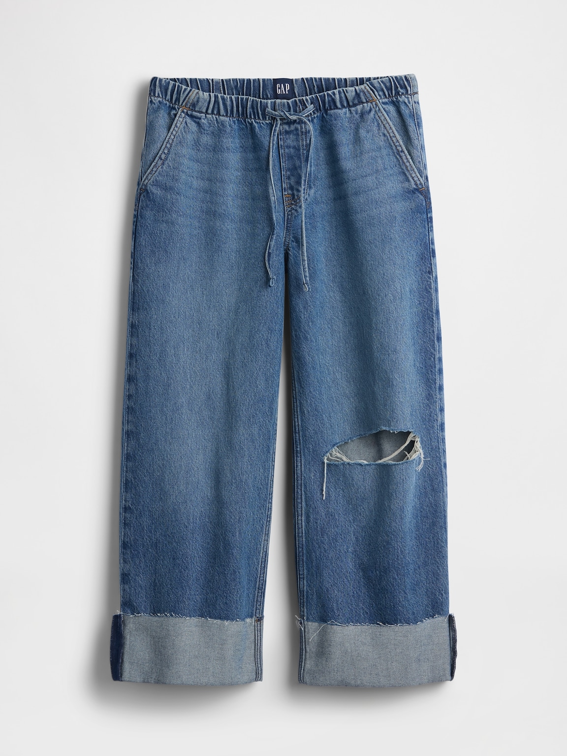 Low Rise '90s Loose Easy Crop Jeans