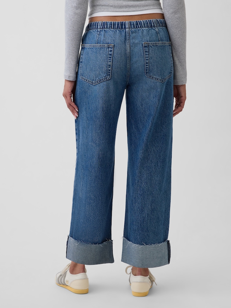 Low Rise '90s Loose Easy Crop Jeans