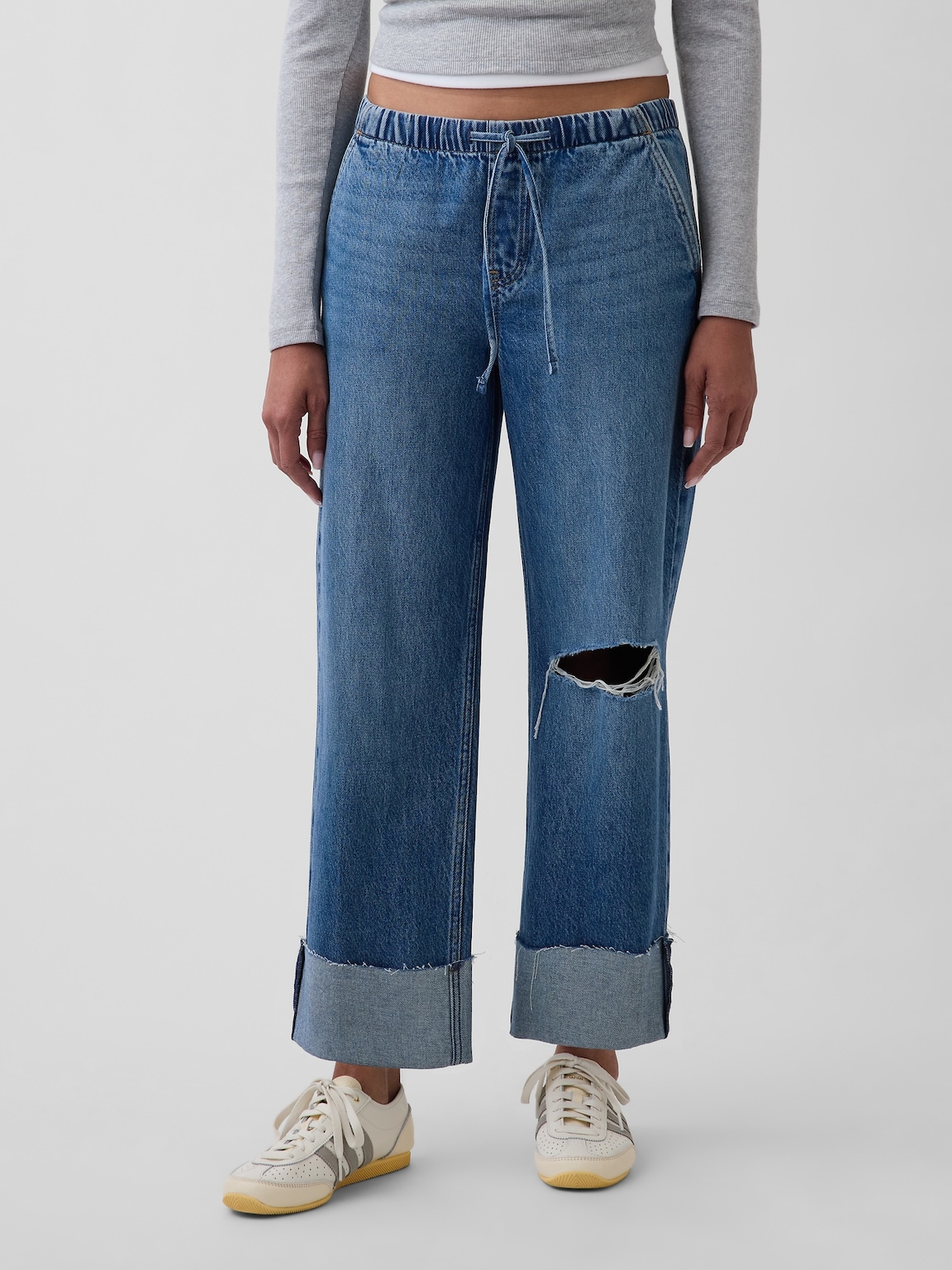 Low Rise '90s Loose Easy Crop Jeans