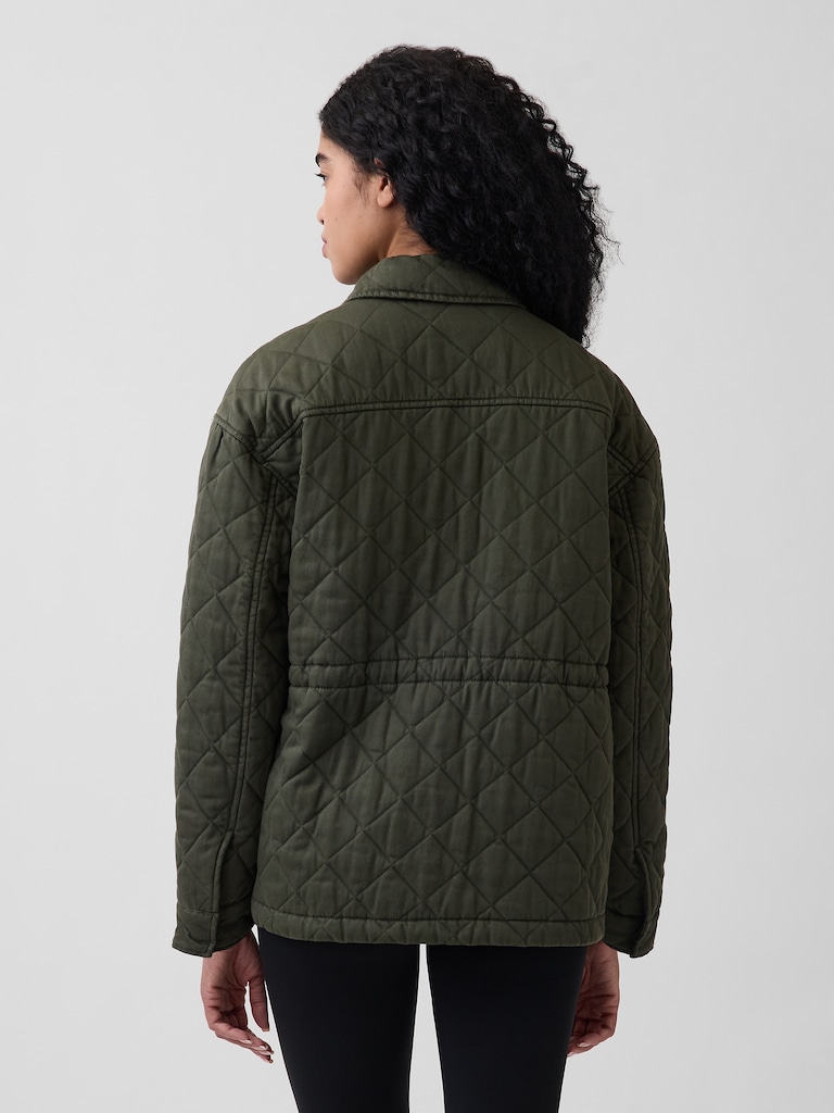 Oversized Quilted Field Jacket