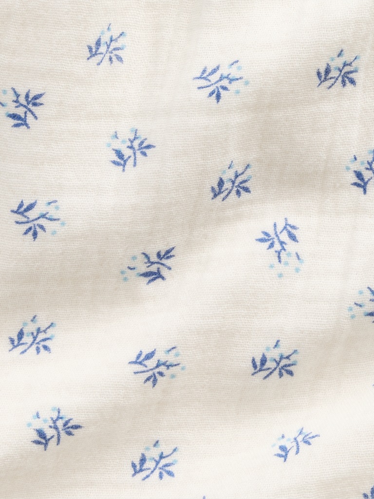 Short confort en gaze de coton à volants pour Enfant