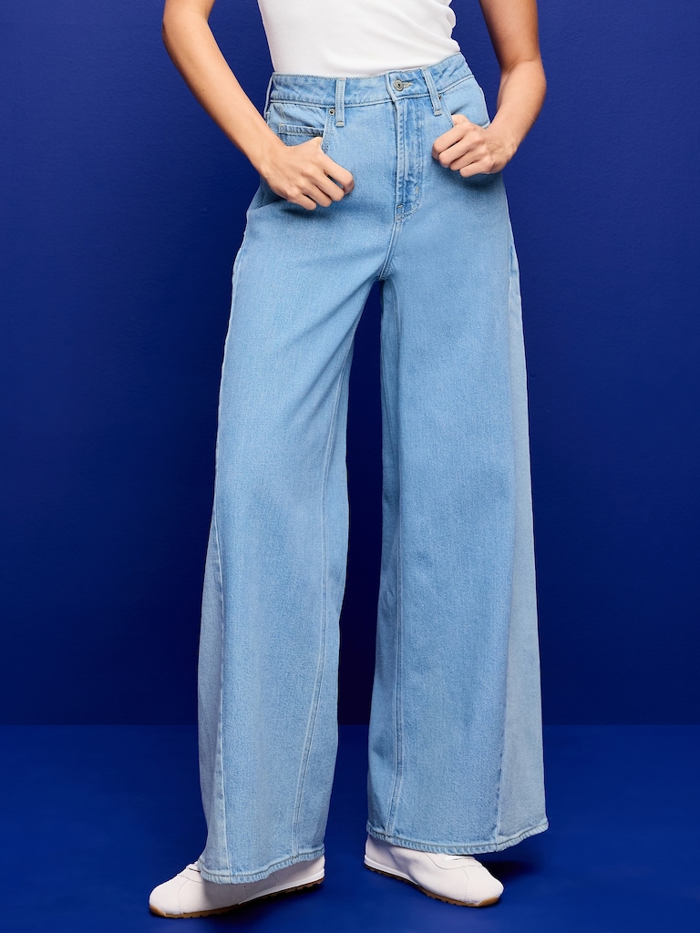 Extra High-Waisted Super Wide-Leg Jeans