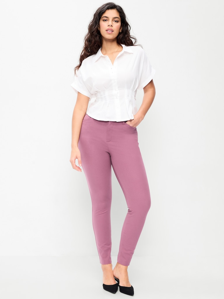 High-Waisted Pixie Skinny Ankle Pants