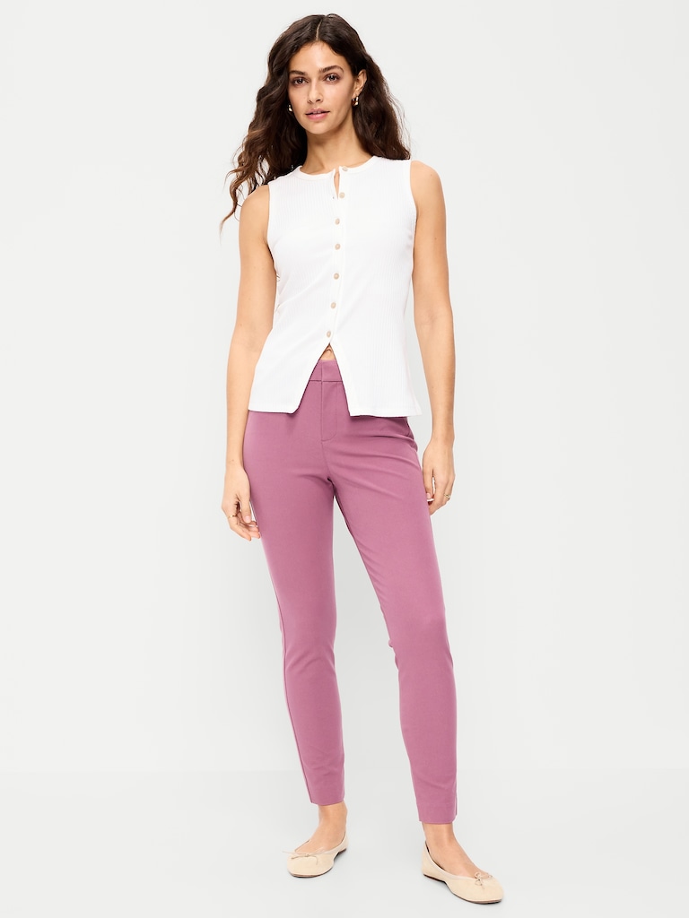 High-Waisted Pixie Skinny Ankle Pants