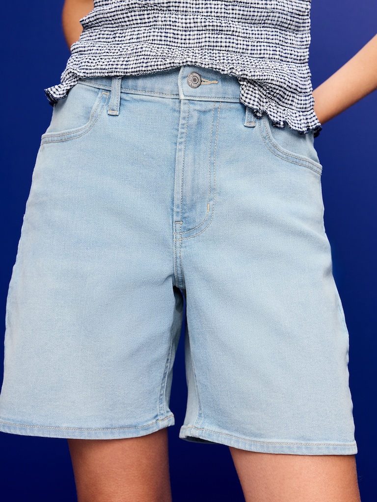 High-Waisted Wow Jean Shorts -- 7-inch inseam