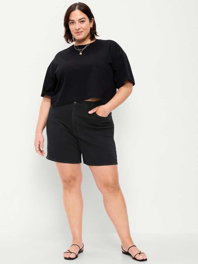 High-Waisted Wow Jean Shorts -- 7-inch inseam