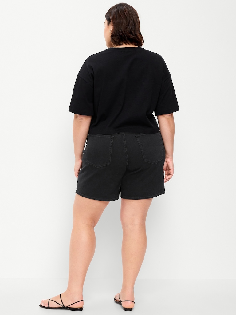 High-Waisted Wow Jean Shorts -- 7-inch inseam