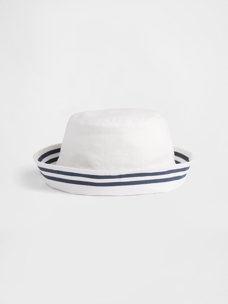 Baby Linen-Cotton Sailor Bucket Hat
