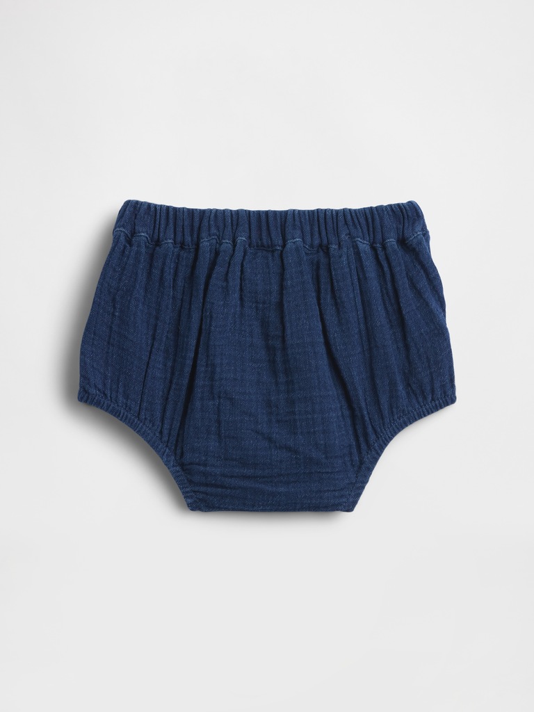 Cotton Gauze Denim Sailor Bloomers