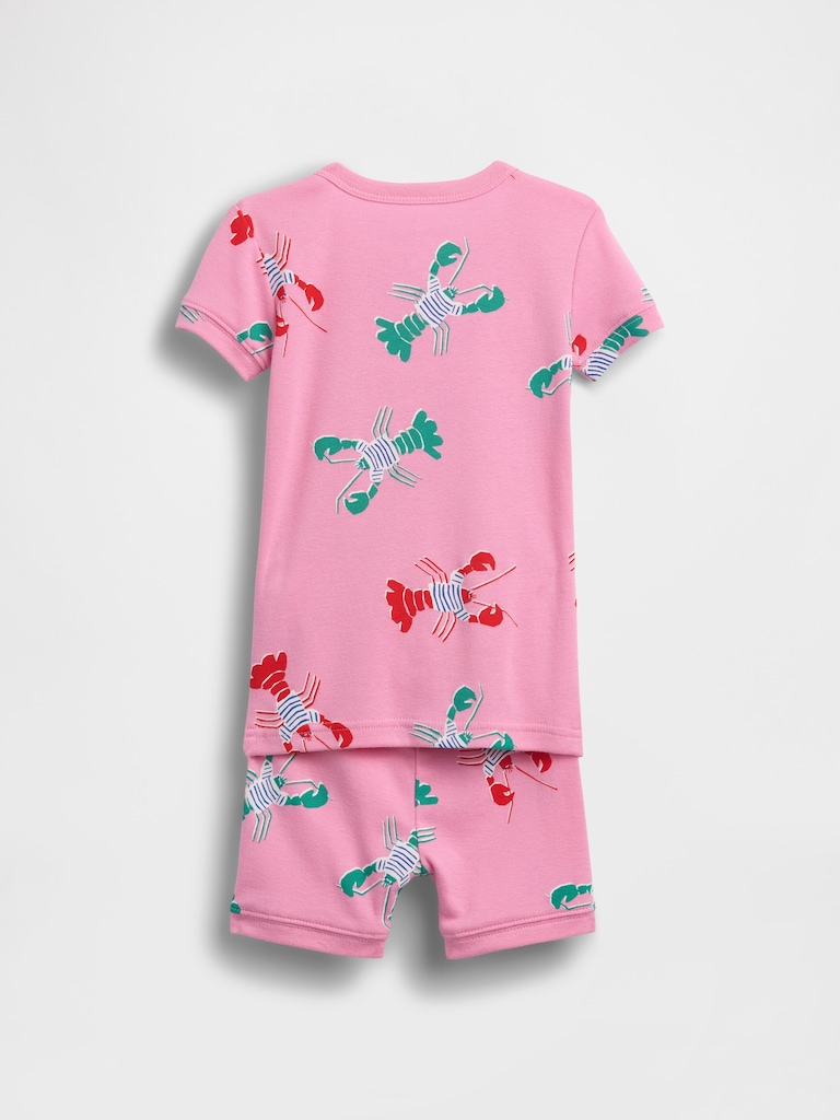 Baby & Toddler Organic Brushed Cotton Lobster PJ Short Set