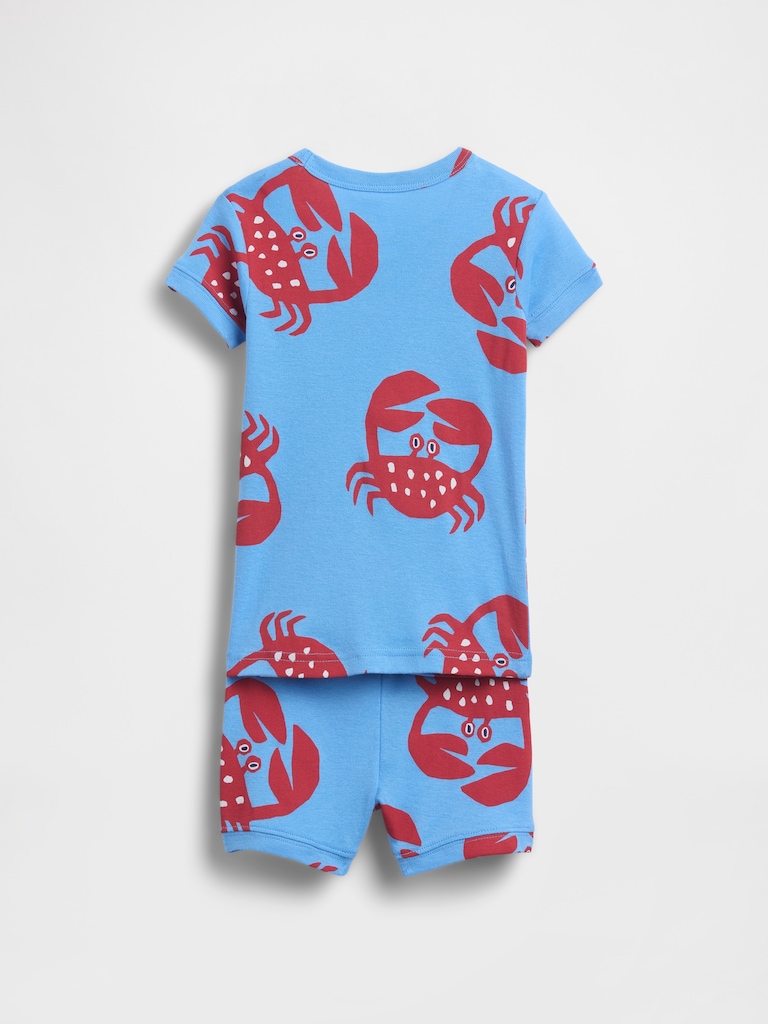 Baby & Toddler Organic Brushed Cotton Crab PJ Short Set