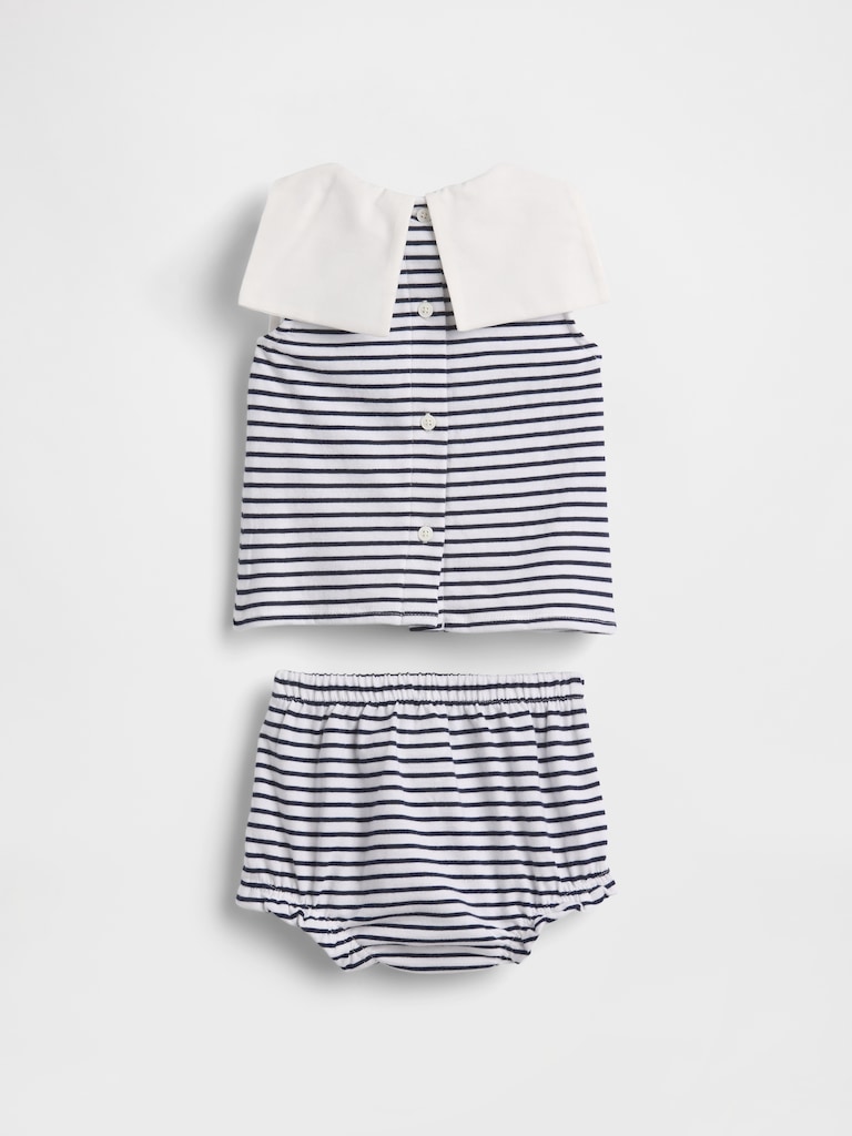Baby Organic Cotton Sailor Outfit Set