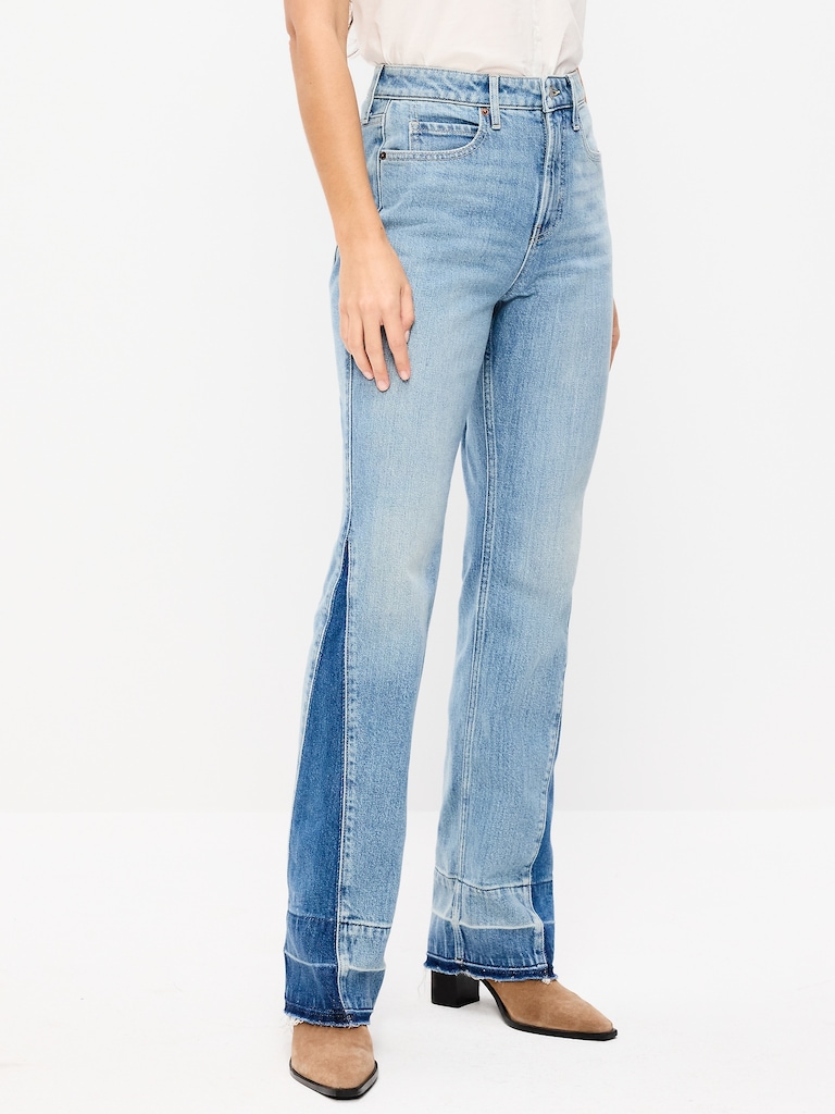 Extra High-Waisted Baby Boot-Cut Jeans