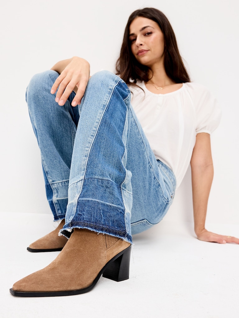 Extra High-Waisted Baby Boot-Cut Jeans