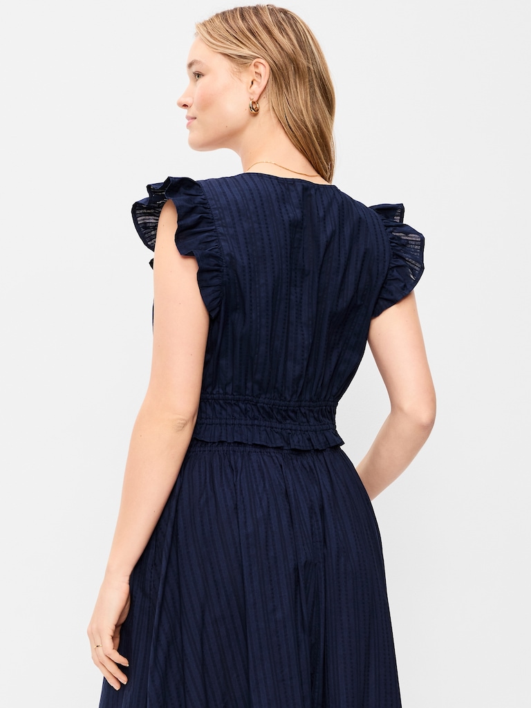 Flutter-Sleeve Crop Top