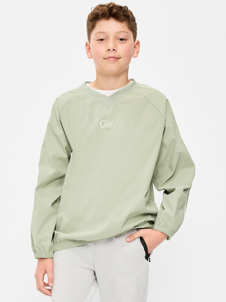 Oversized V-Neck Performance Pullover for Boys