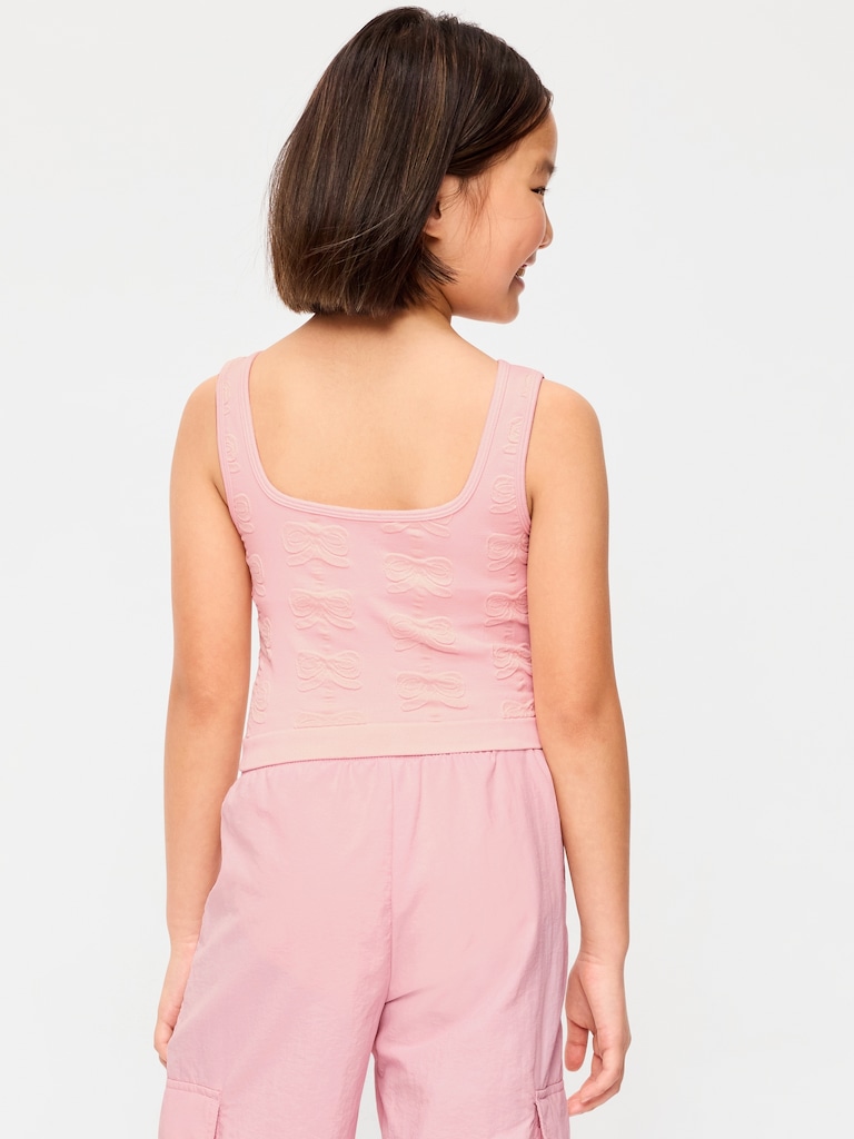 Seamless Longline Bow Bra for Girls