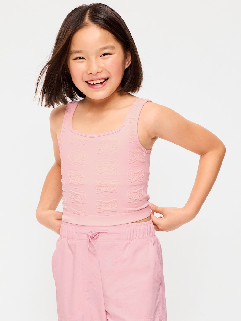 Seamless Longline Bow Bra for Girls