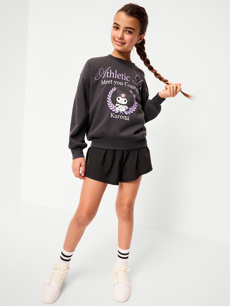 High-Waisted StretchTech Performance Shorts for Girls