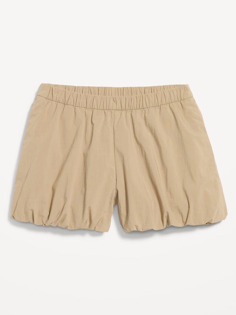 Poplin Bubble Hem Shorts