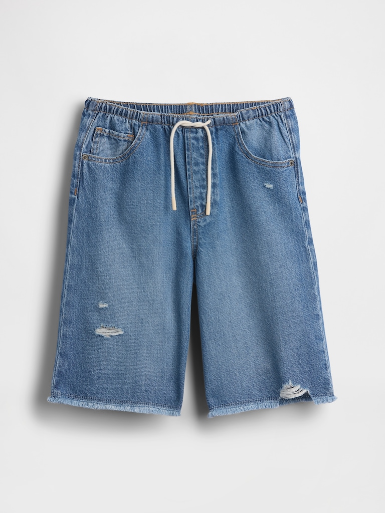 Kids Low Rise UltraSoft Easy Longline Denim Shorts