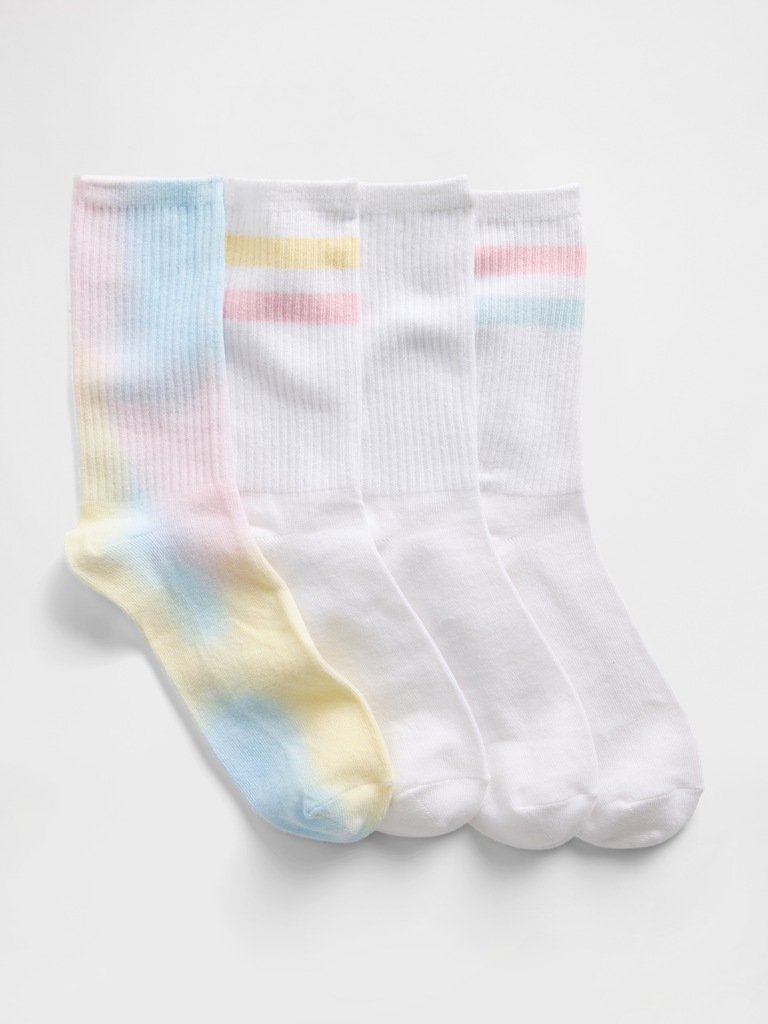 Kids Crew Socks (4-Pack)