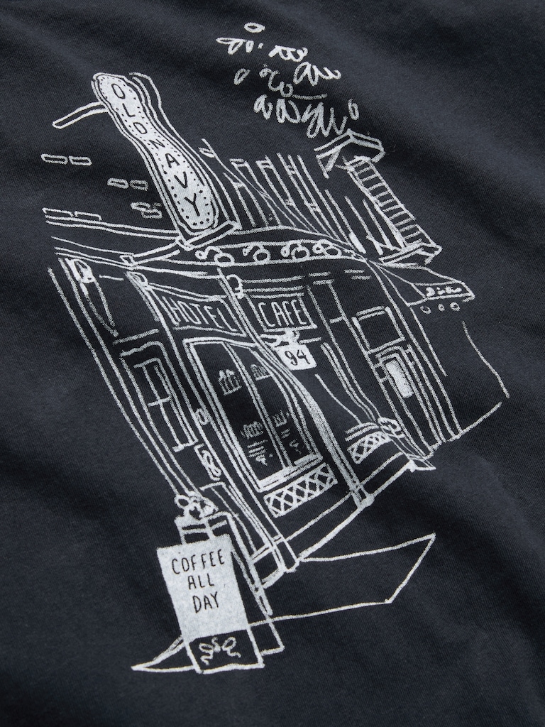 Crew-Neck Logo-Graphic T-Shirt