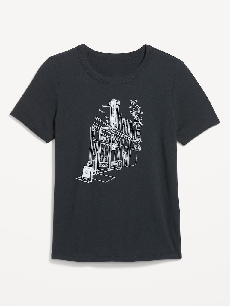 Crew-Neck Logo-Graphic T-Shirt