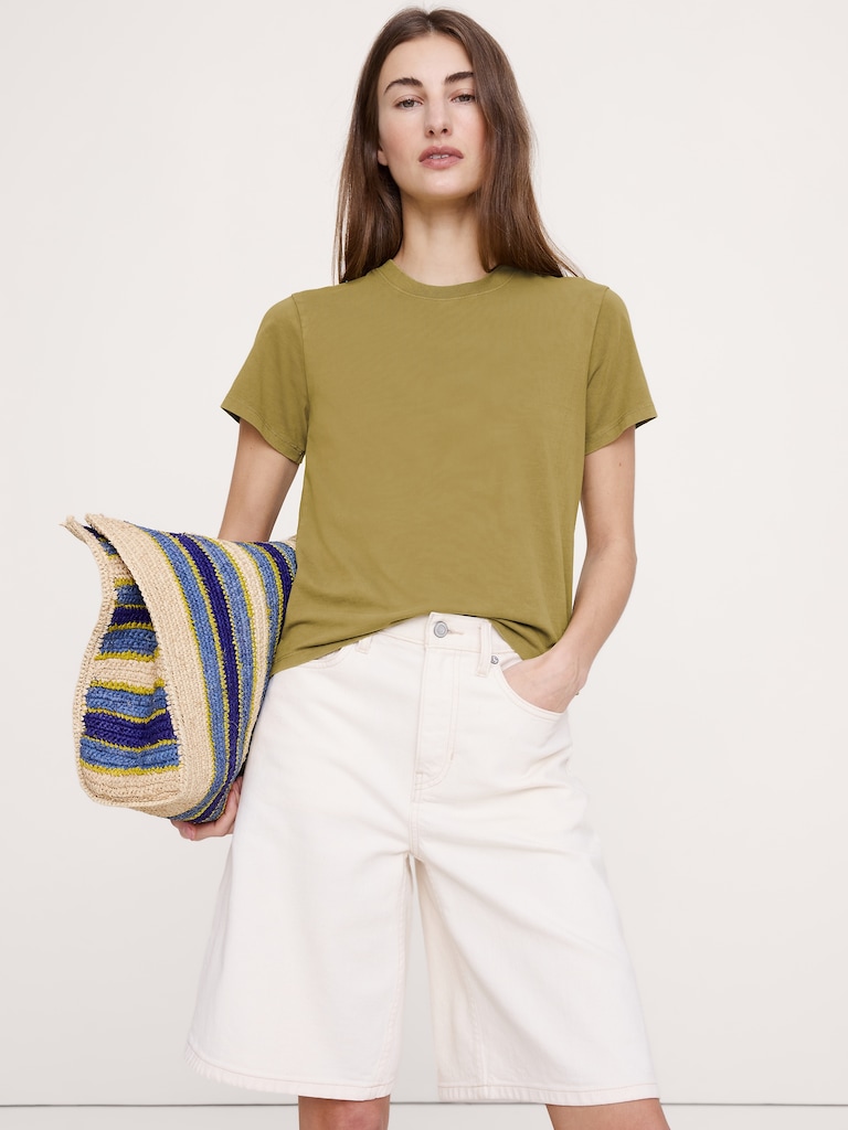 Vintage Cotton Crew-Neck T-Shirt