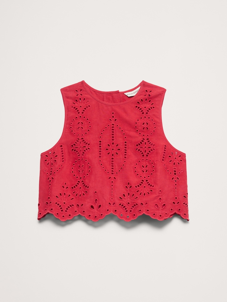 Tencel™-Linen Eyelet Tank