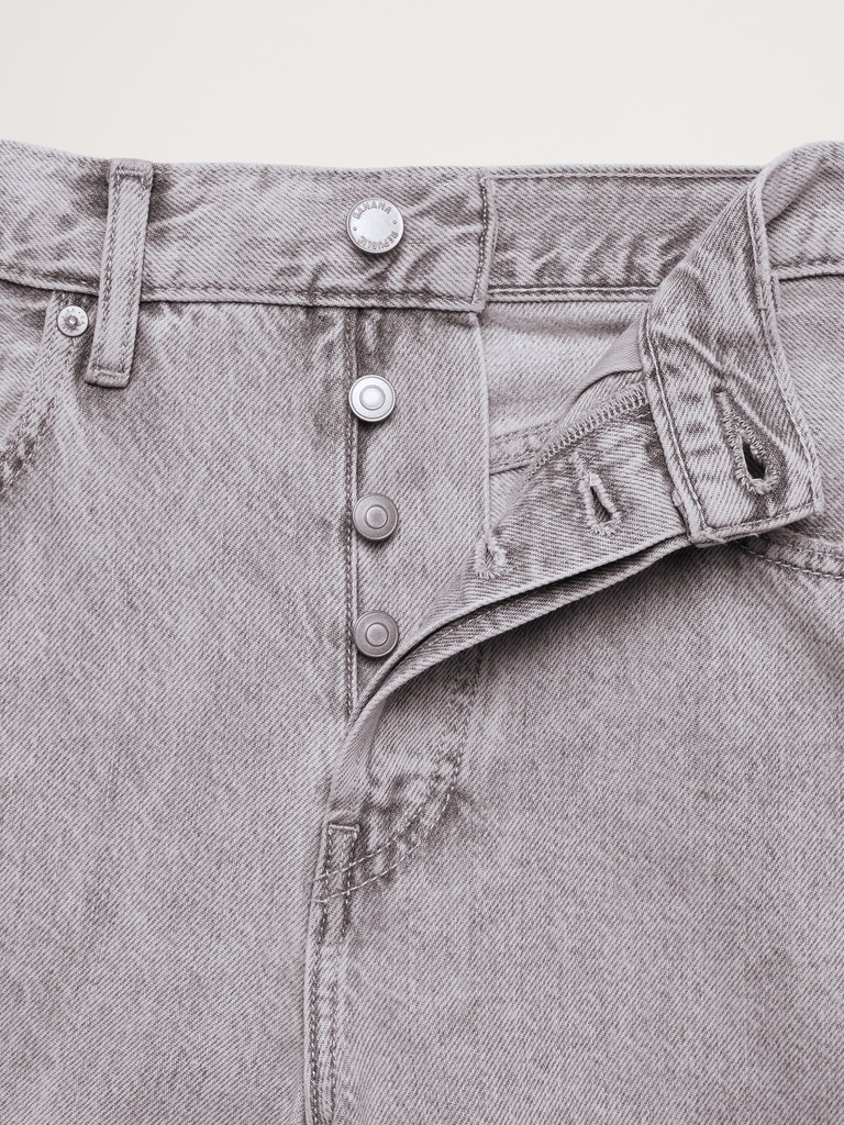 Mid-Rise Baggy-Straight Lightweight Jean