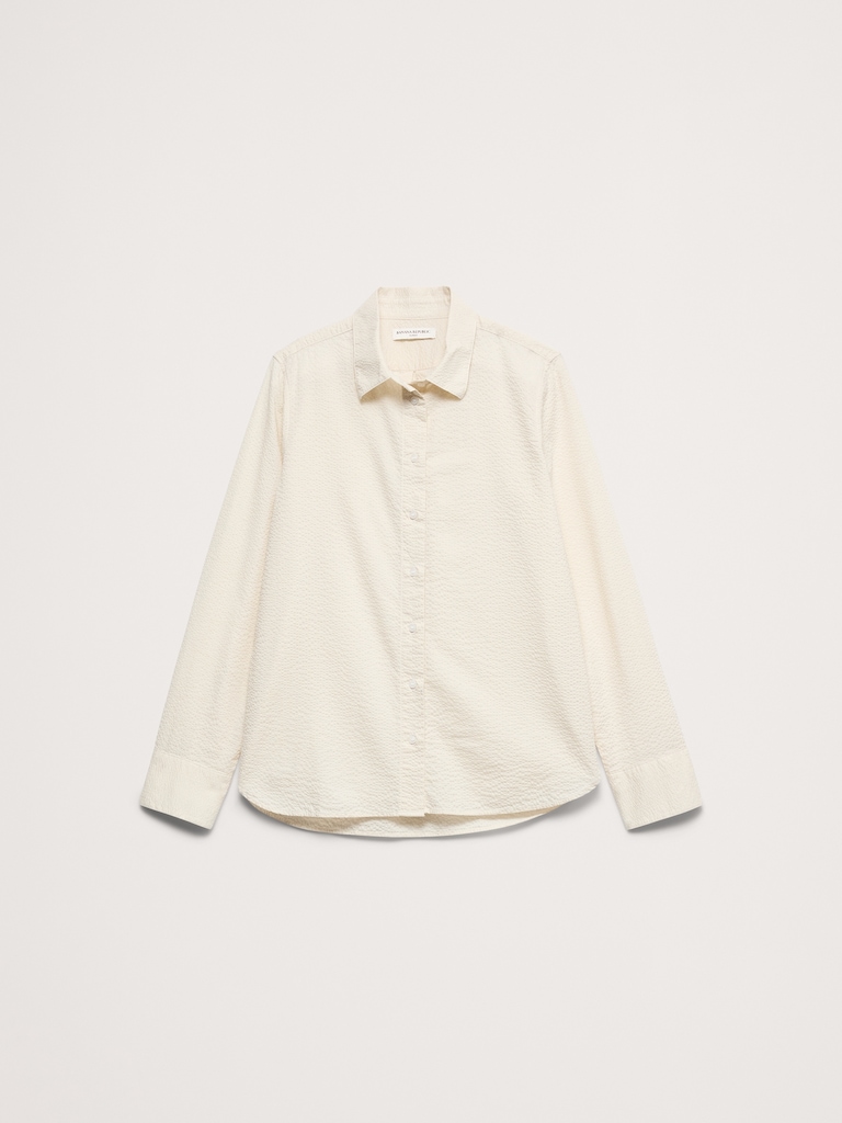 The Everyday Shirt in Cotton Seersucker