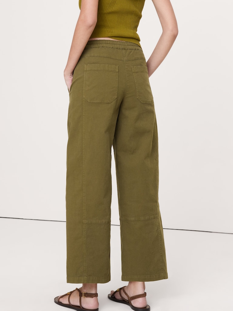 Mid-Rise Relaxed Painter Pull-On Pant