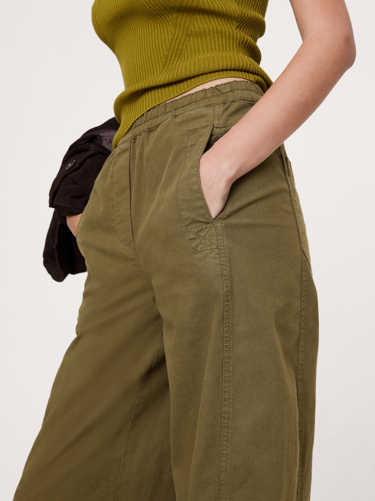 Mid-Rise Relaxed Painter Pull-On Pant