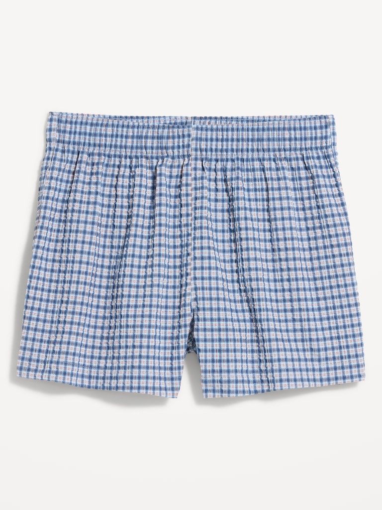 Seersucker Boxer Pajama Shorts