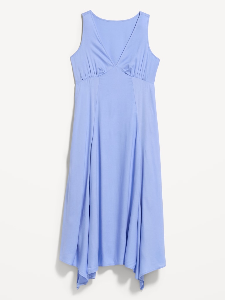 Handkerchief Hem Midi Dress