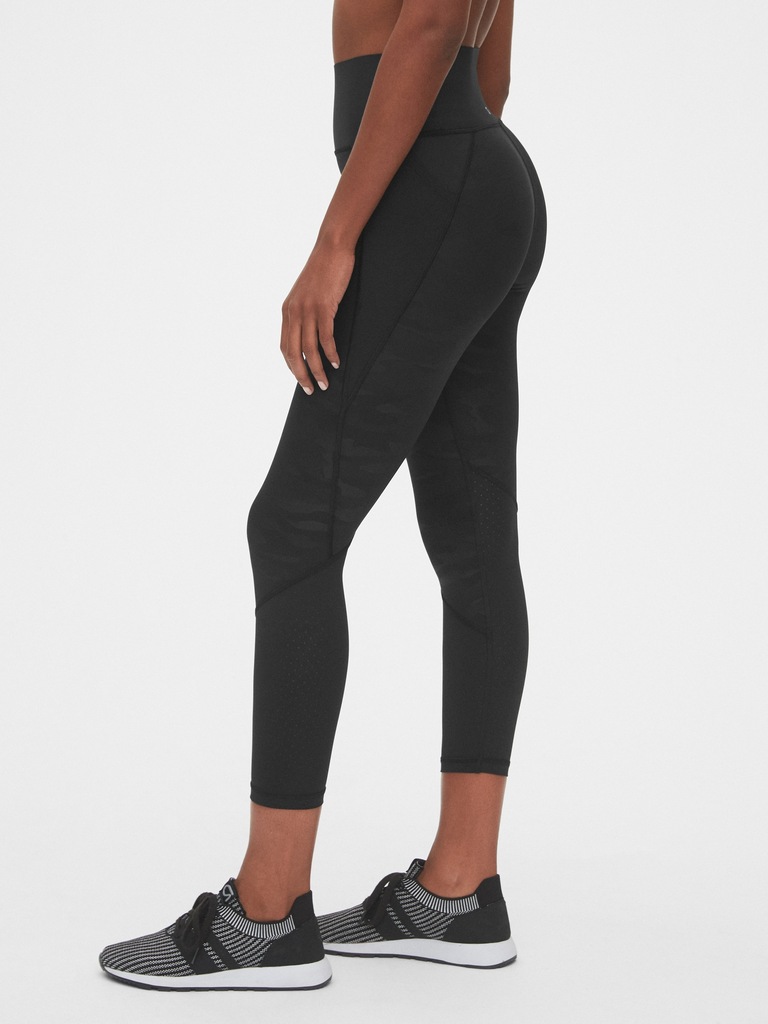 High Rise Perforated Spliced 7/8 Leggings in Sculpt Revolution