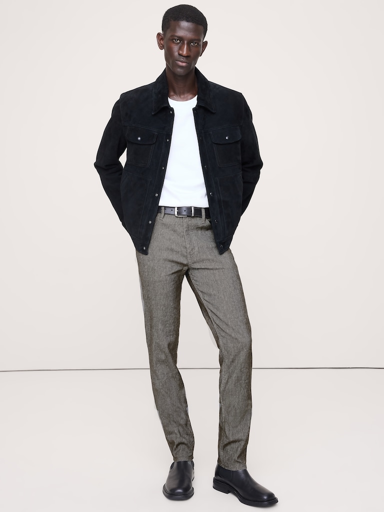 Slim Linen-Cotton Traveler Pant