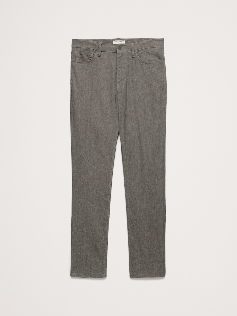 Slim Linen-Cotton Traveler Pant